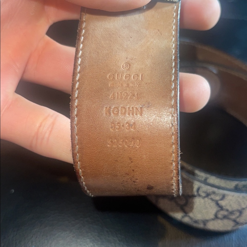 Gucci supreme belt